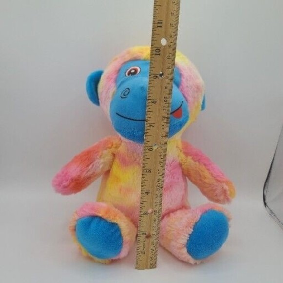 A&A Global Monkey Blue Face Rainbow Plush  Pastel - Picture 12 of 12